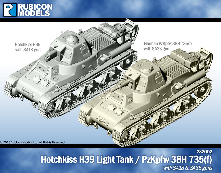 282002 - Hotchkiss H39 Light Infantry Tank- Resin – RUBICON MODELS