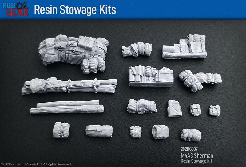 282RG007 - M4A3 Stowage Kit - Resin