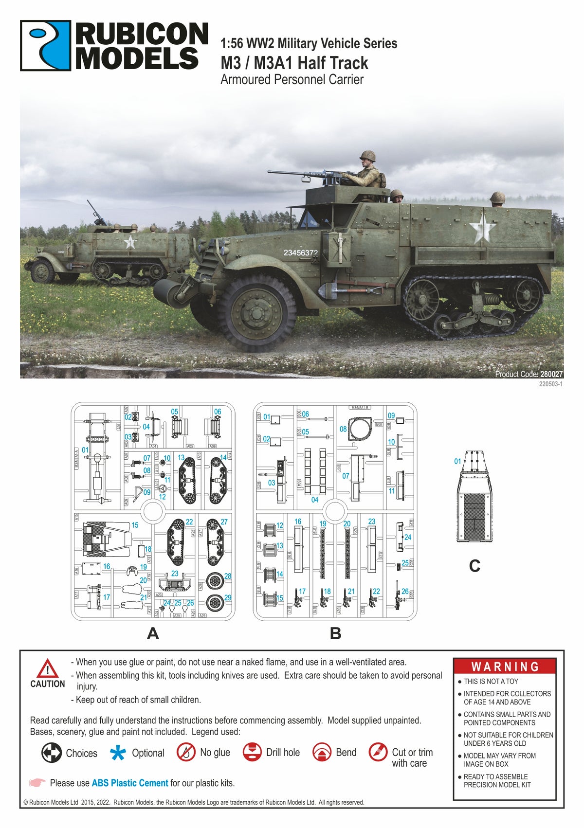 280027 - M3/M3A1 Half Track – RUBICON MODELS UK Ltd