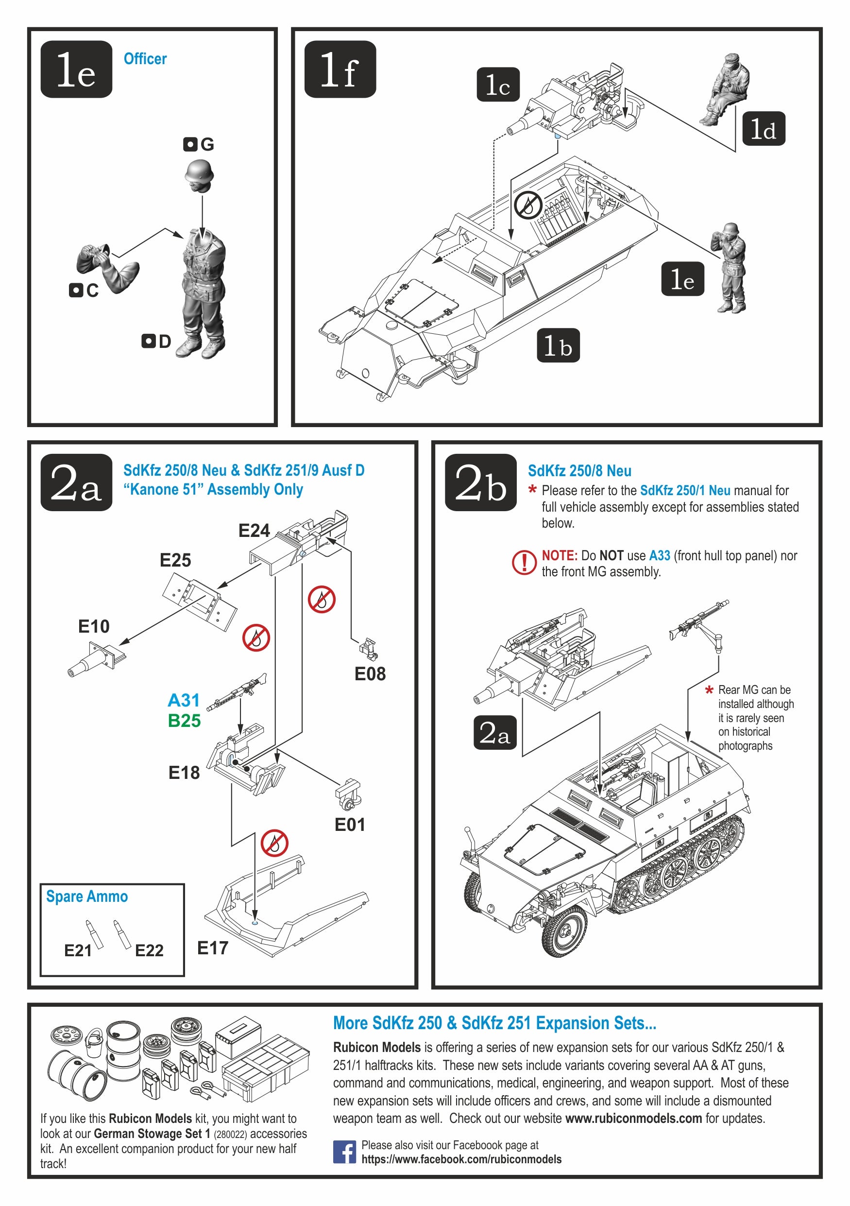 280044 - SdKfz 250/251 Expansion Set- SdKfz 250/8 & 251/9 Stummel