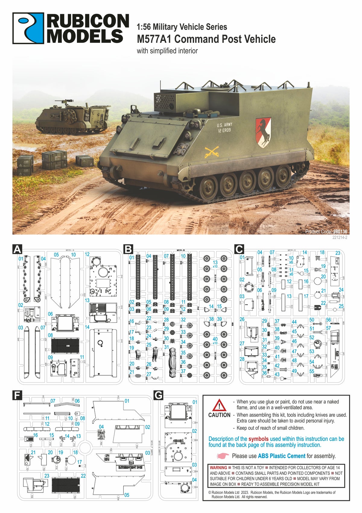 280136 - M577A1 APC Command Post Vehicle – RUBICON MODELS UK Ltd