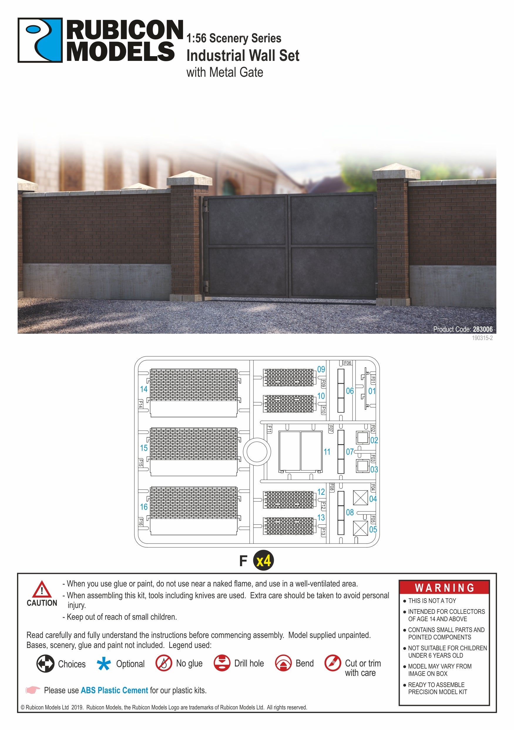 283006 - Industrial Walls Set – RUBICON MODELS UK Ltd