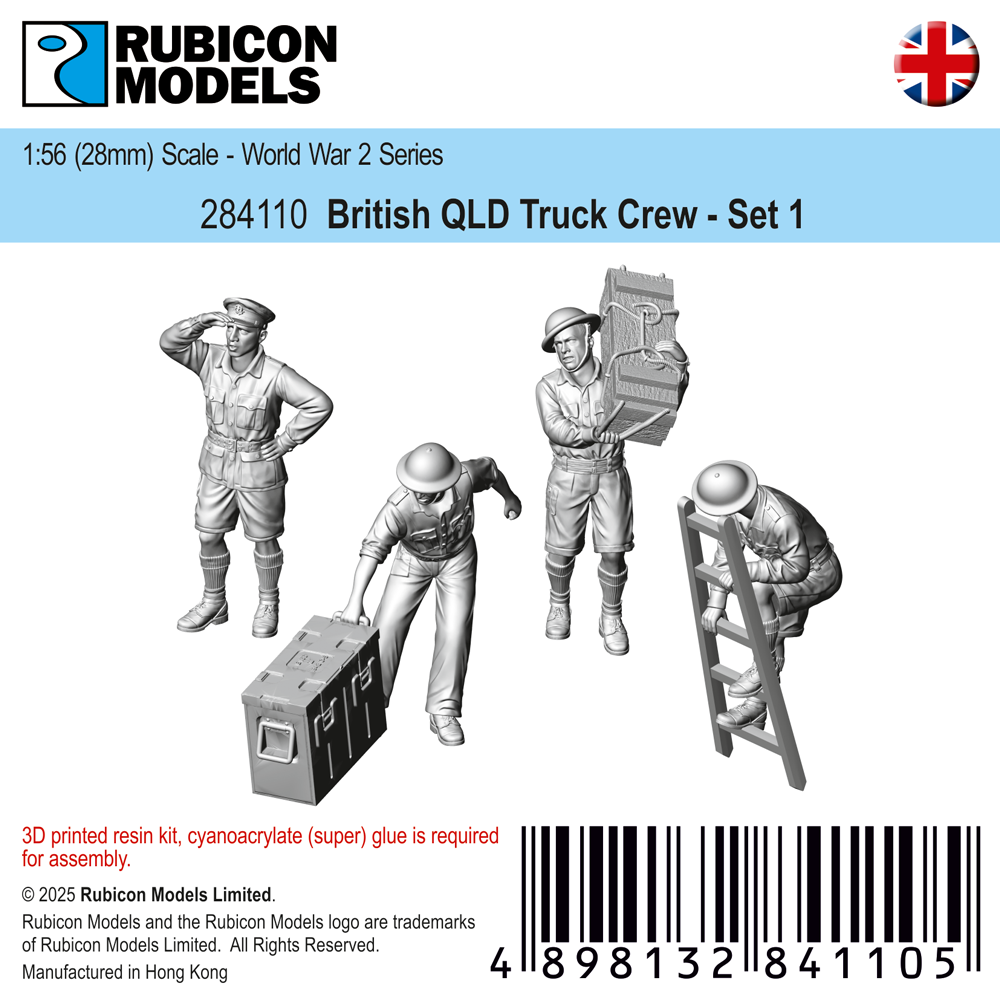 284110 - British QLD Truck Crew Set 1 - RUBICON MODELS UK Ltd