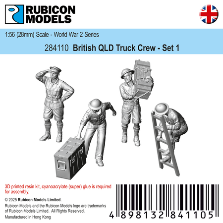 284110 - British QLD Truck Crew Set 1 - RUBICON MODELS UK Ltd