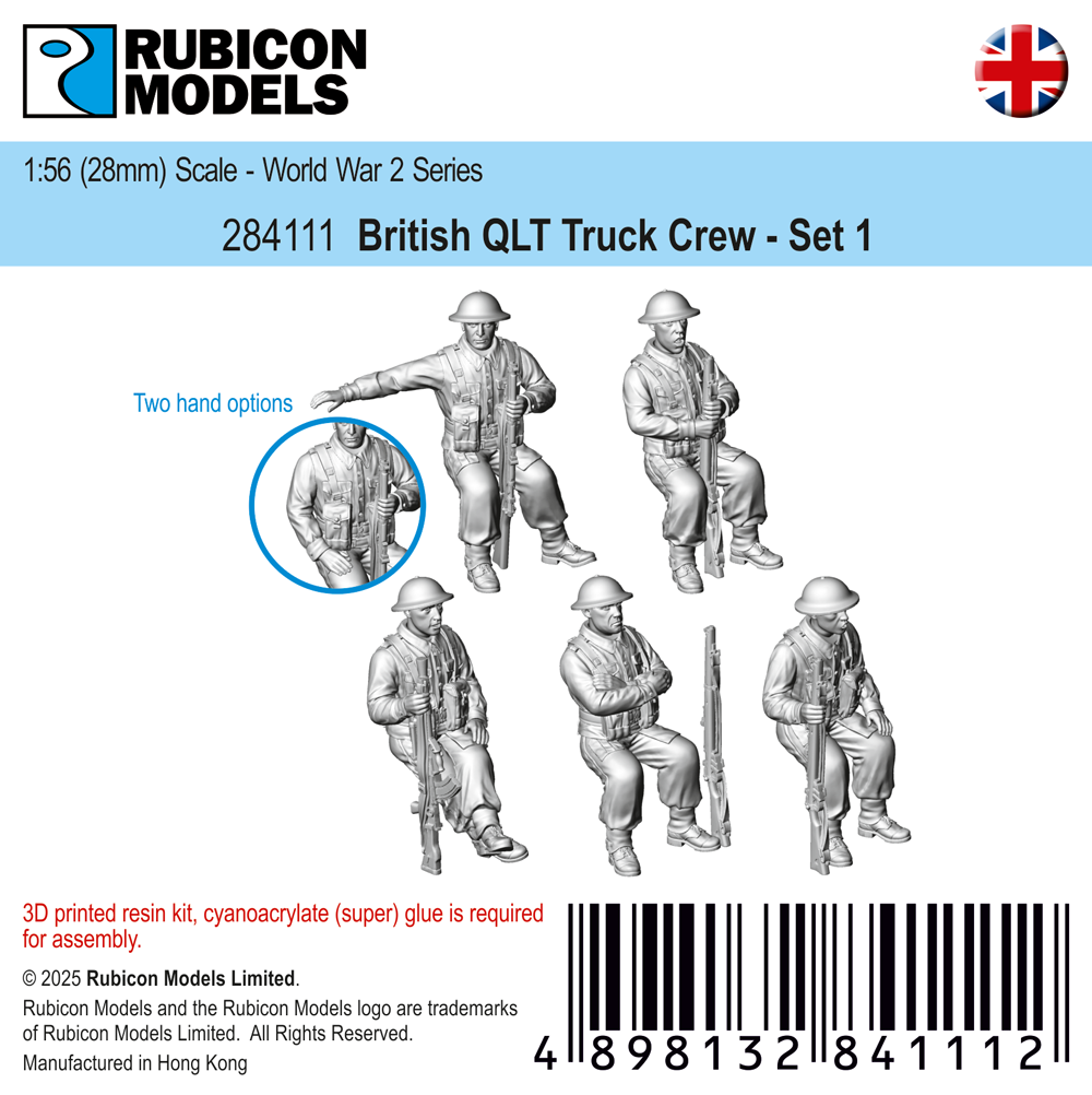 284111 - British QLT Truck Passengers Set 1 - RUBICON MODELS UK Ltd