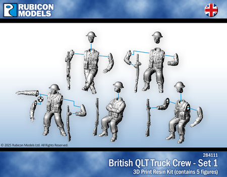 284111 - British QLT Truck Passengers Set 1 - RUBICON MODELS UK Ltd