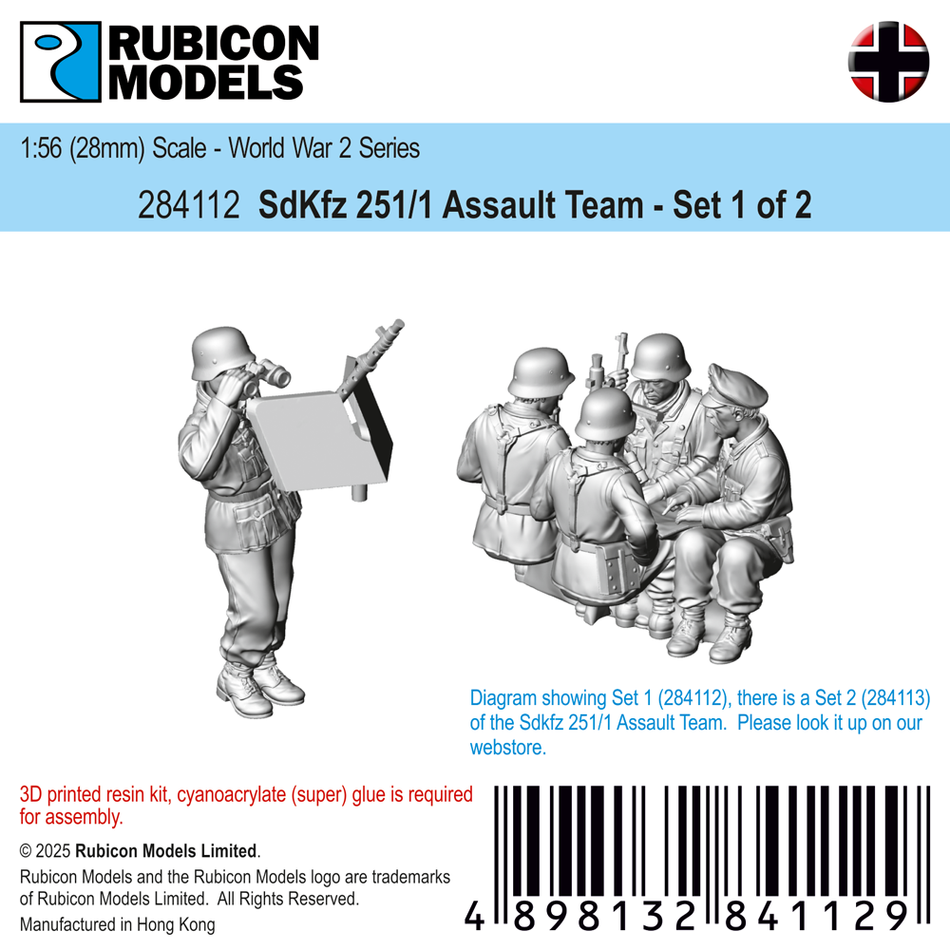 284112 - SdKfz 251/1 Assault Team (Set 1 of 2)