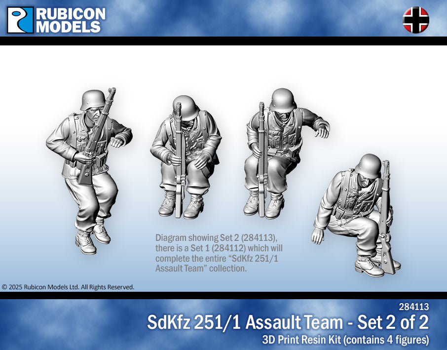 284113 - SdKfz 251/1 Assault Team (Set 2 of 2) - RUBICON MODELS UK Ltd