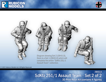 284113 - SdKfz 251/1 Assault Team (Set 2 of 2) - RUBICON MODELS UK Ltd