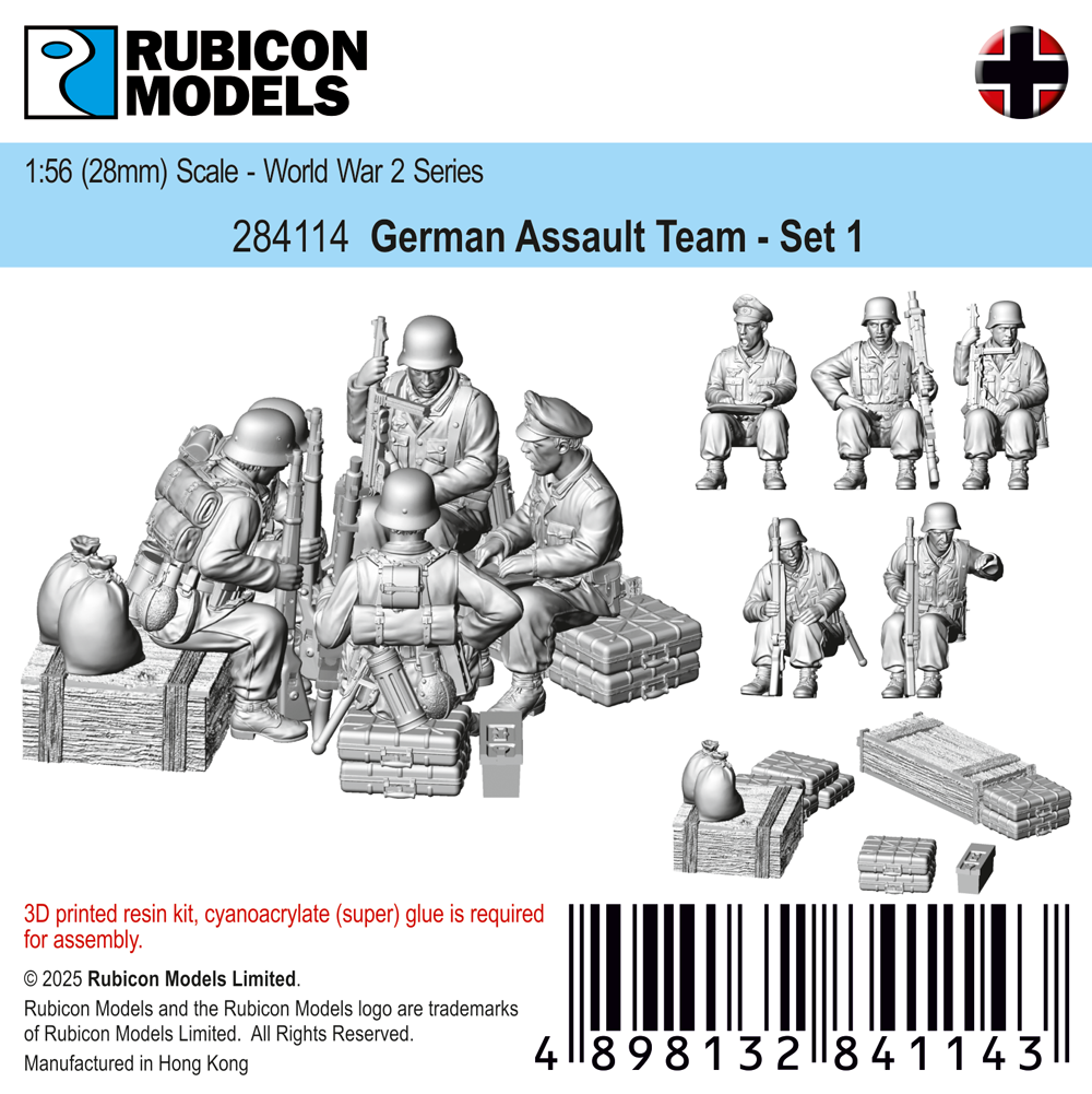284114 - German Infantry - Briefing - RUBICON MODELS UK Ltd