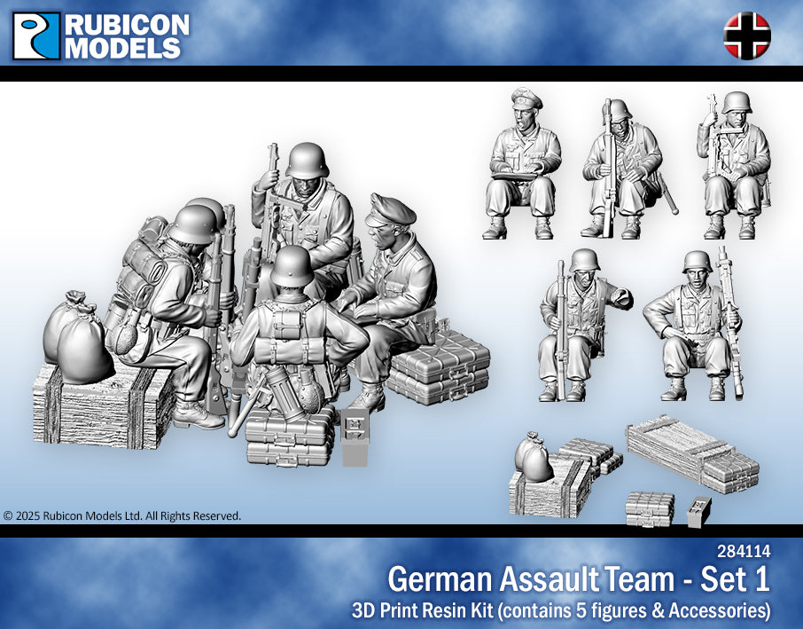 284114 - German Infantry - Briefing - RUBICON MODELS UK Ltd