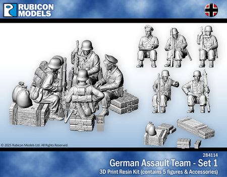 284114 - German Infantry - Briefing - RUBICON MODELS UK Ltd