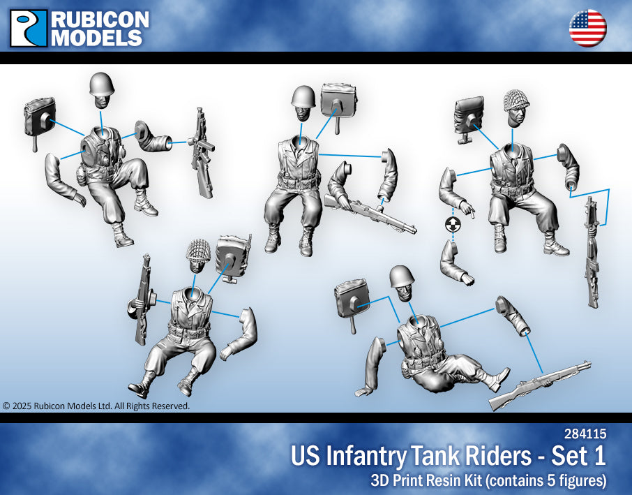 284115 - US infantry - tank Riders - RUBICON MODELS UK Ltd