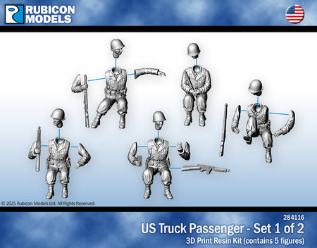 284116 - US Infantry - Seating (Set 1) - RUBICON MODELS UK Ltd