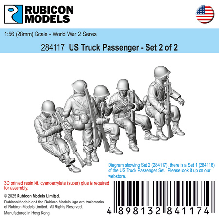 284117 - US Infantry - Seating (Set 2) - RUBICON MODELS UK Ltd