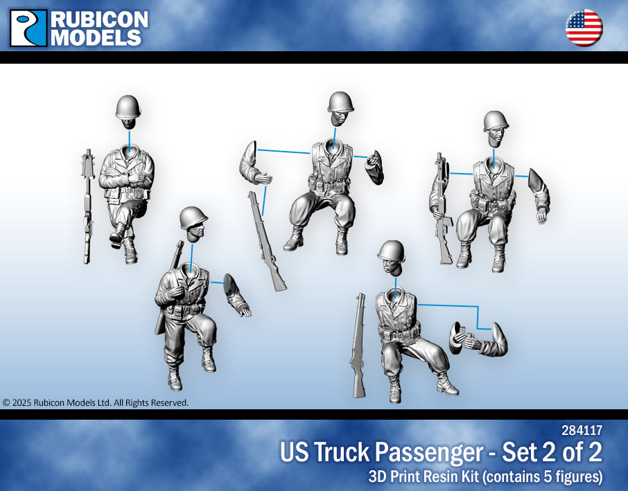 284117 - US Infantry - Seating (Set 2) - RUBICON MODELS UK Ltd