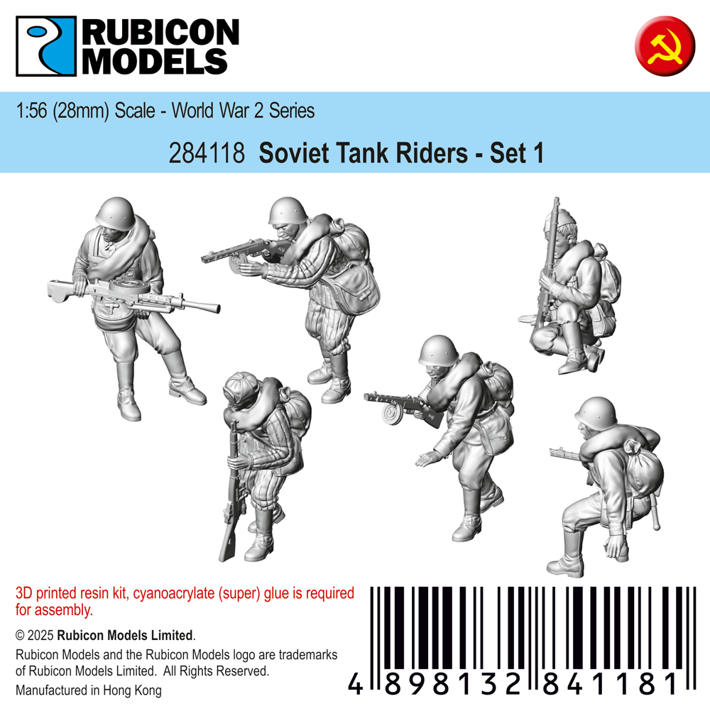 284118 - Soviet Tank Riders - RUBICON MODELS UK Ltd