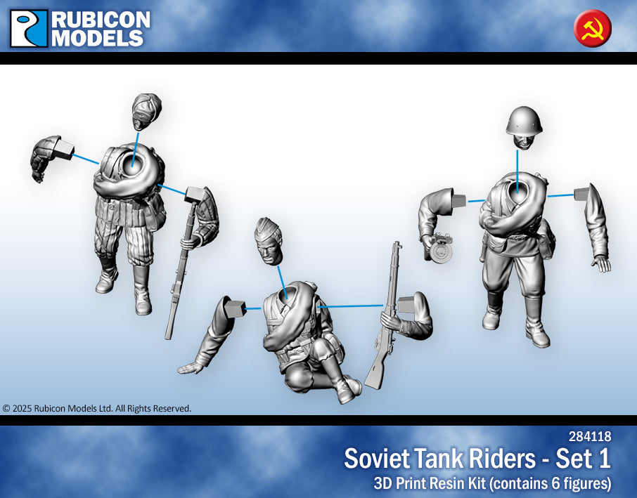 284118 - Soviet Tank Riders - RUBICON MODELS UK Ltd