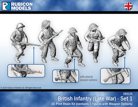 284120 - British Infantry (Late War) - Set 1 - RUBICON MODELS UK Ltd