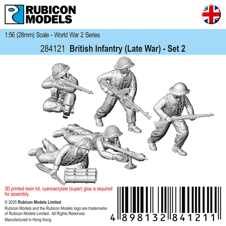 284121 - British Infantry (Late War) - Set 2 - RUBICON MODELS UK Ltd