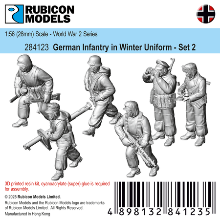 284123 - German Infantry in Winter Uniform - Set 2 - RUBICON MODELS UK Ltd