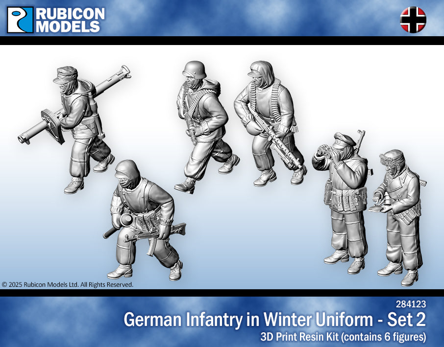 284123 - German Infantry in Winter Uniform - Set 2 - RUBICON MODELS UK Ltd