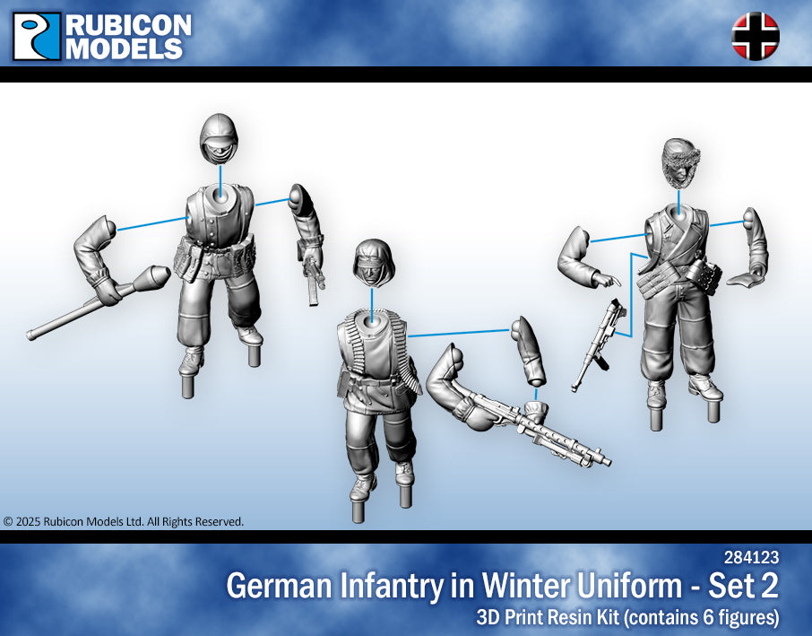 284123 - German Infantry in Winter Uniform - Set 2 - RUBICON MODELS UK Ltd