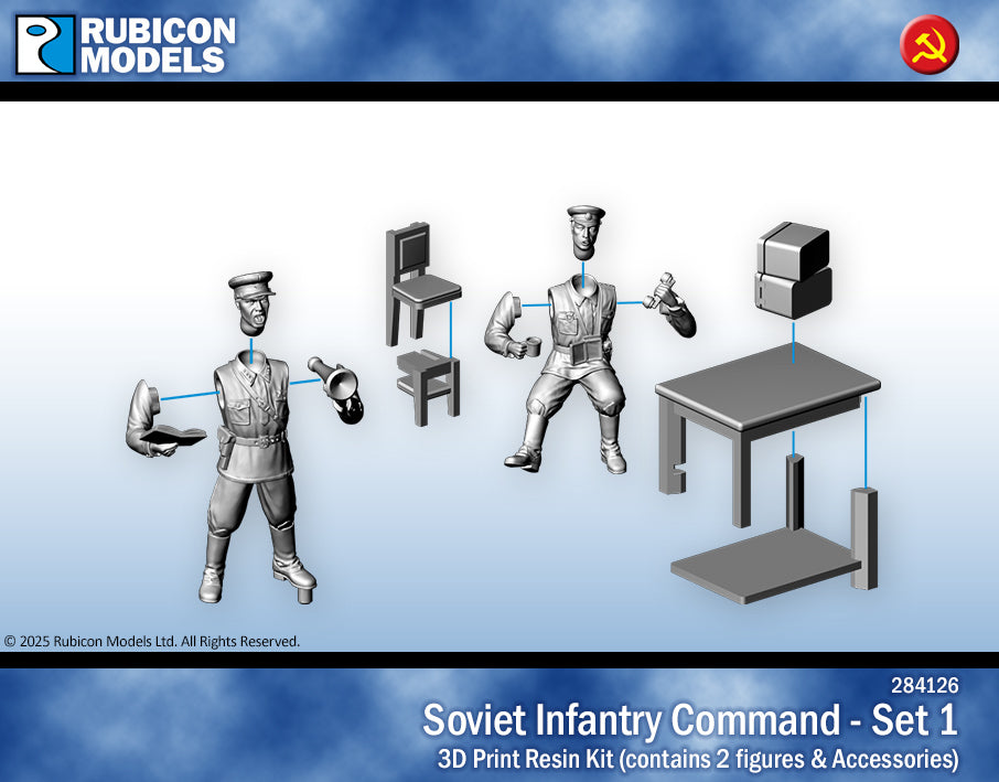 284126 - Soviet Command - Set 1 - RUBICON MODELS UK Ltd