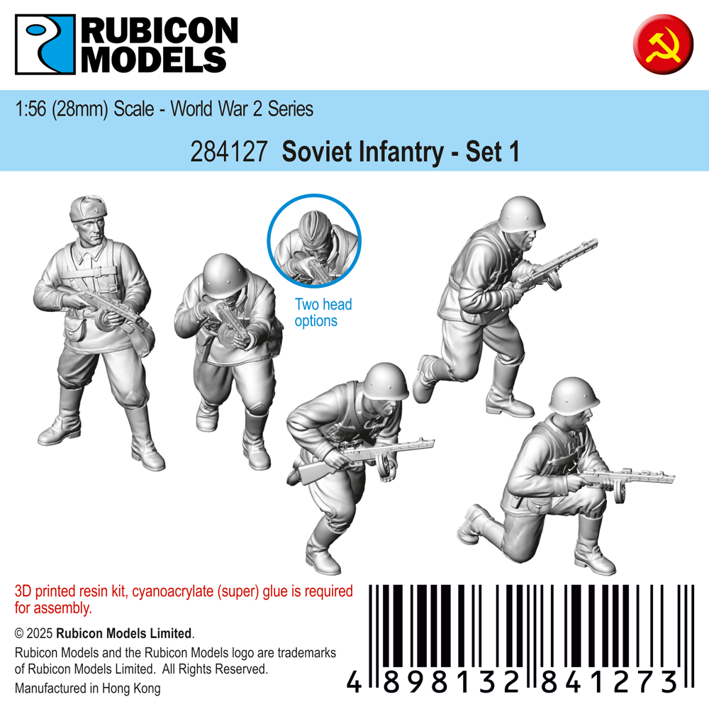 284127 - Soviet Infantry - Set 1 - RUBICON MODELS UK Ltd