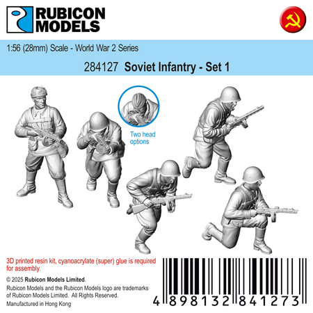 284127 - Soviet Infantry - Set 1 - RUBICON MODELS UK Ltd