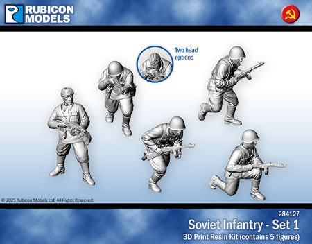 284127 - Soviet Infantry - Set 1 - RUBICON MODELS UK Ltd