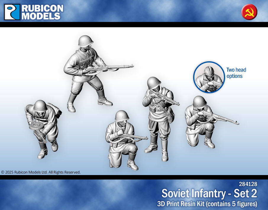 284128 - Soviet Infantry - Set 2 - RUBICON MODELS UK Ltd