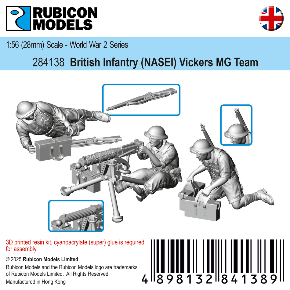 284138 - British Infantry (NASEI) Vickers MG Team