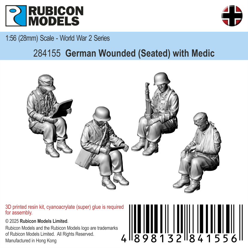284155 - German Wounded (Seated) with Medic