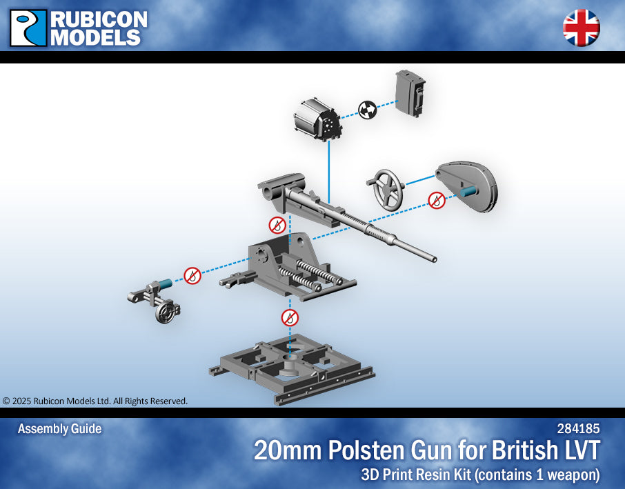 284185 - 20mm Polsten Gun for LVT - RUBICON MODELS UK Ltd