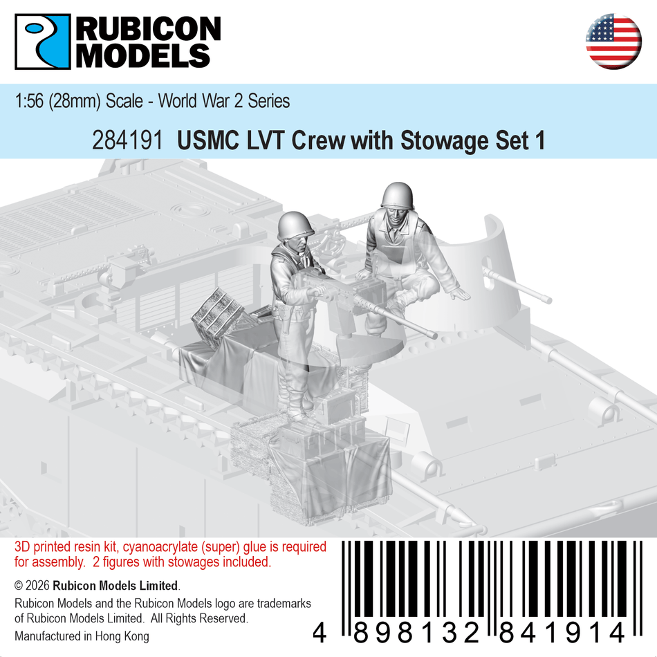 284191 - USMC LVT Crew with Stowage Set 1