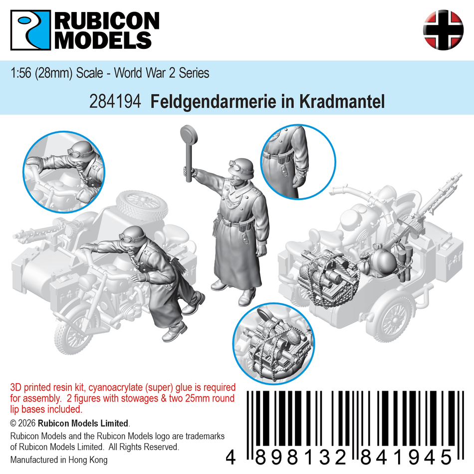 284194 - Feldgendarmerie in Kradmantel