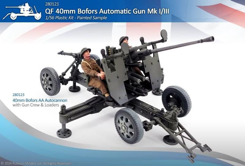 280123 - Pistolet automatique britannique Bofors de 40 mm Mk I/III