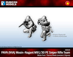 284519 PAVN (NVA) Mosin Nagant Sniper team