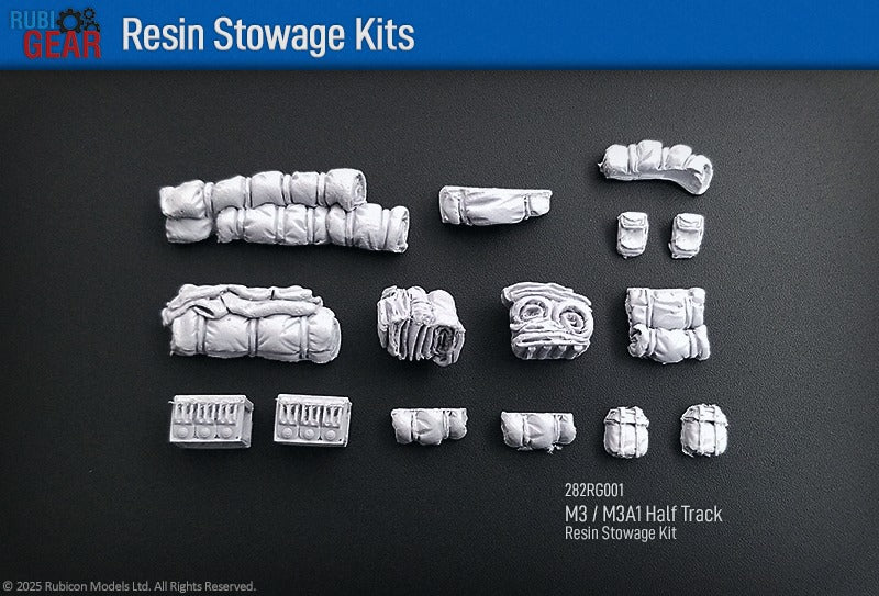 282RG001 - M3 Half Track Stowage Kit - Resin