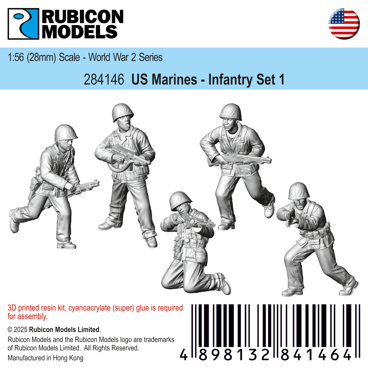 284146 - US Marine Infantry set 1 – RUBICON MODELS UK Ltd