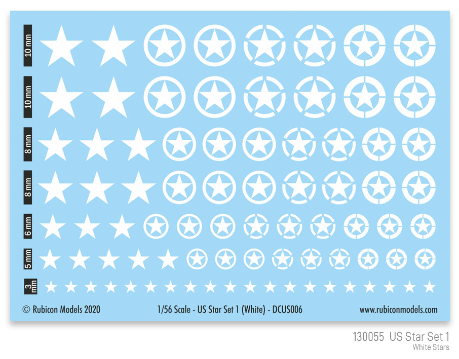 130055 - US Star Set 1 (White US Star)