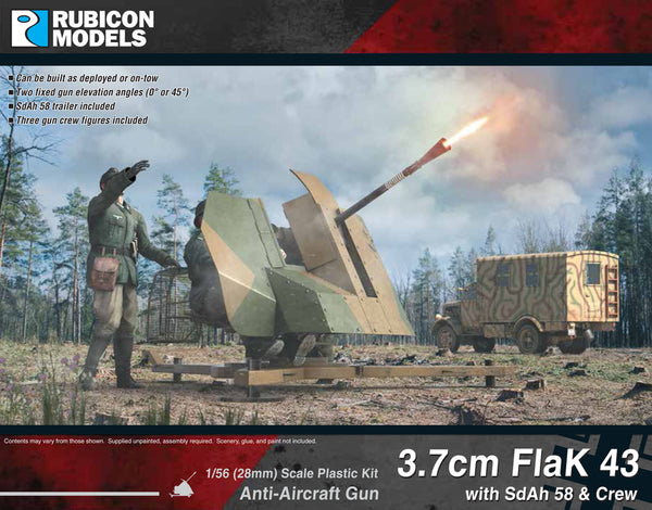280074 - 3.7cm Flak43 with SdAh 58 Trailer & Crew