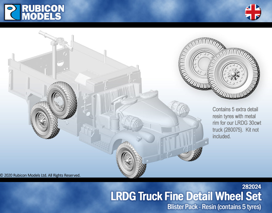 282024 - Jeu de roues pour camion LRDG aux détails fins