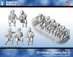 284002 - US Infantry - Seating (Set 2)- Pewter