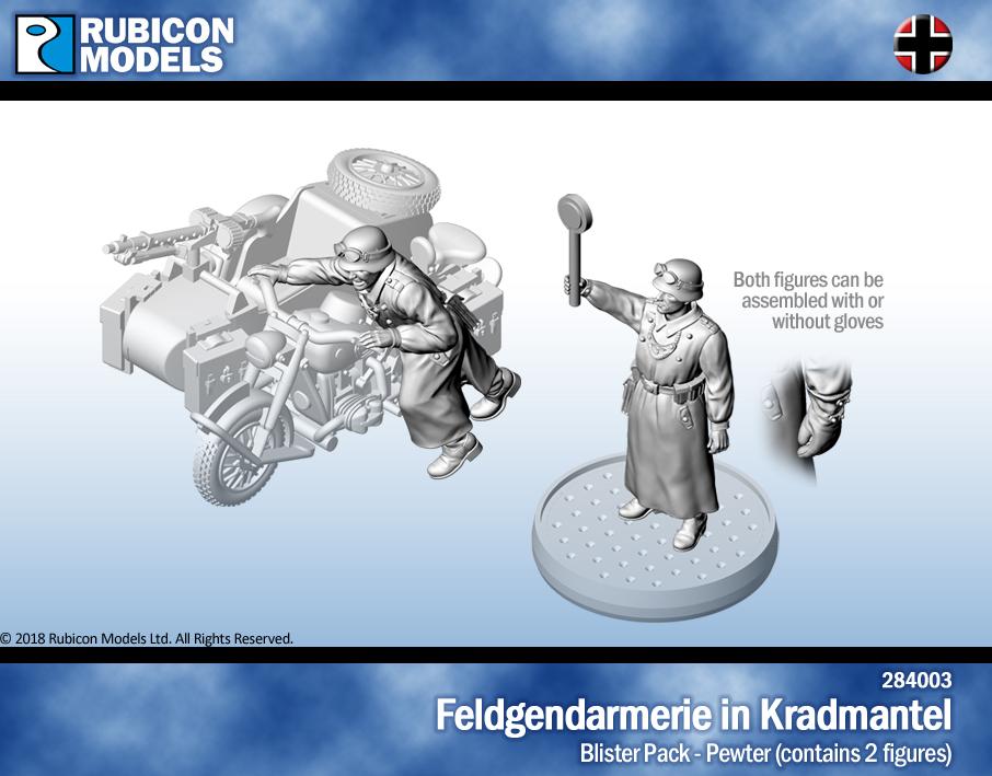 284003 - Feldgendarmerie in Kradmantel- Pewter