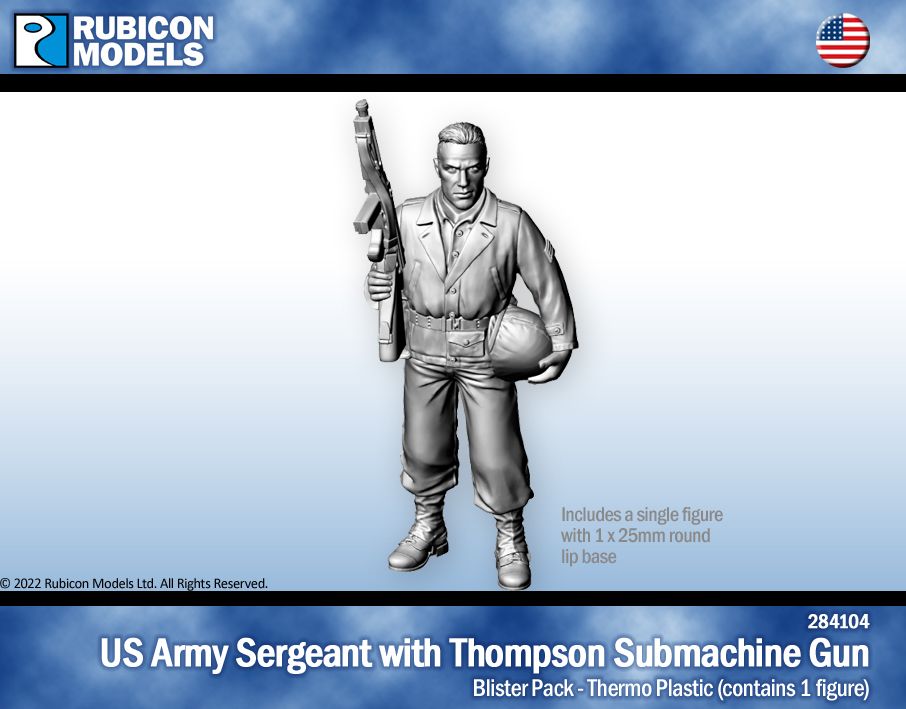 284104 - US Army Sergeant mit Thompson SMG