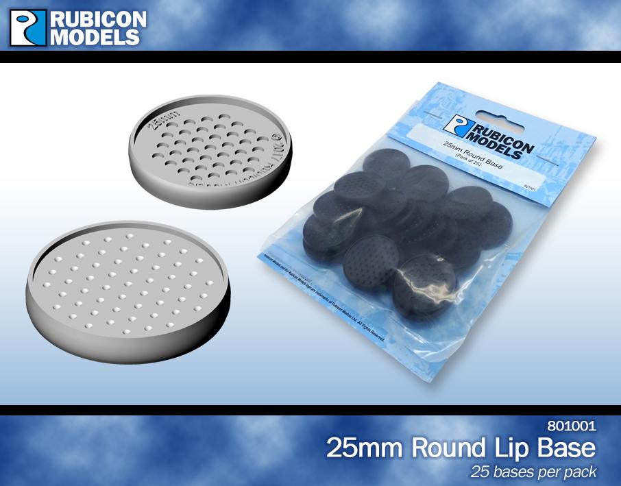 Base Boss 25mm Round Slotted/Lipped Plastic Bases (20-Pack) – Reaper Miniatures REM74032