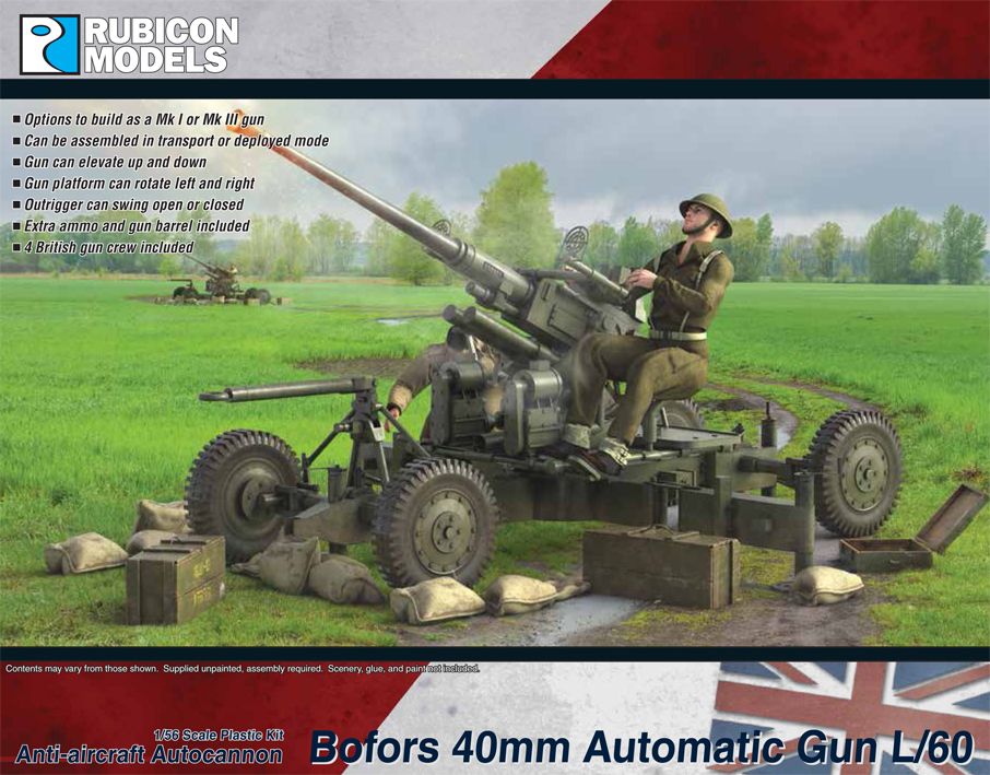 280123 - Pistolet automatique britannique Bofors de 40 mm Mk I/III