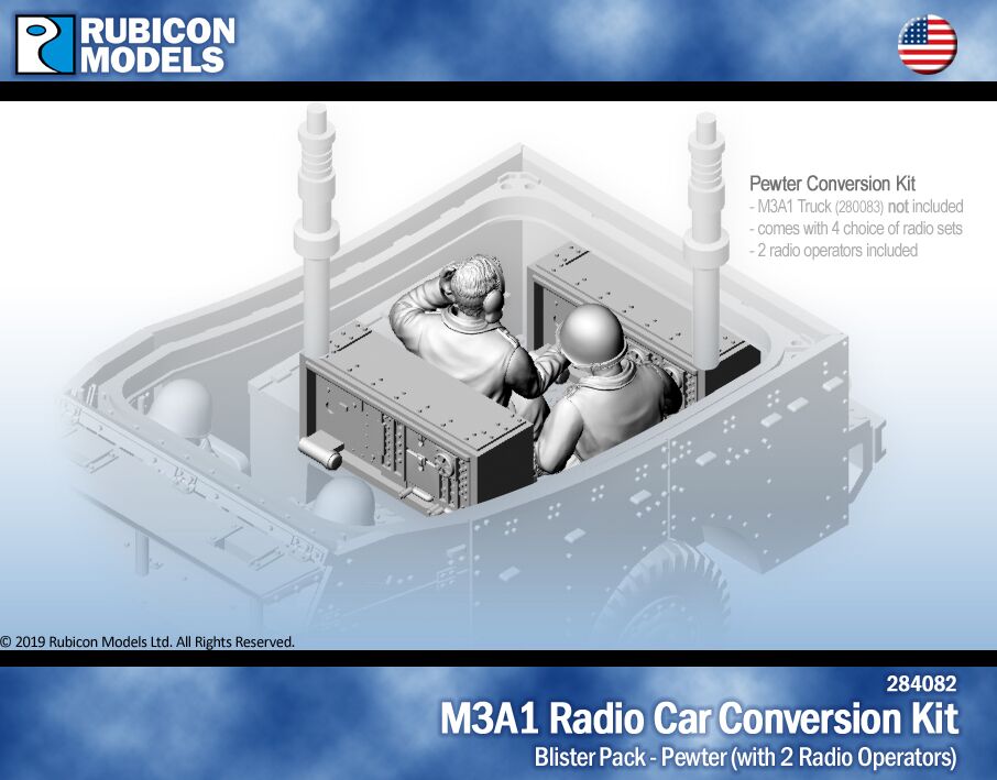 284082 M3A1 Radio-Umrüstsatz fürs Auto - Zinn